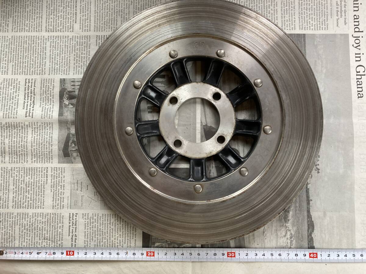 マッハ、750SS(H2C)、KH500、Z2/Z1/Z1000/Z900/Z750/Z650/Z1R、4穴ディスクローター②、ディスクコンプリート、カワサキ純正部品、USED品拍卖