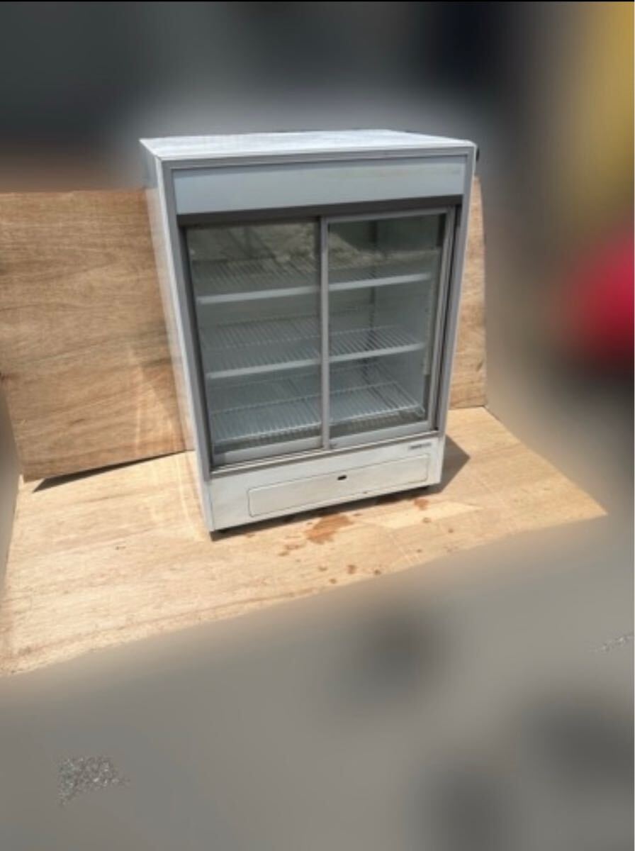 D442 SANYO 冷蔵ショーケース SMR-90FAG 左右開き サンヨー 冷蔵庫 ドリンク お酒 業務用 飲食店 店舗用品 厨房機器 100V 売り切り拍卖