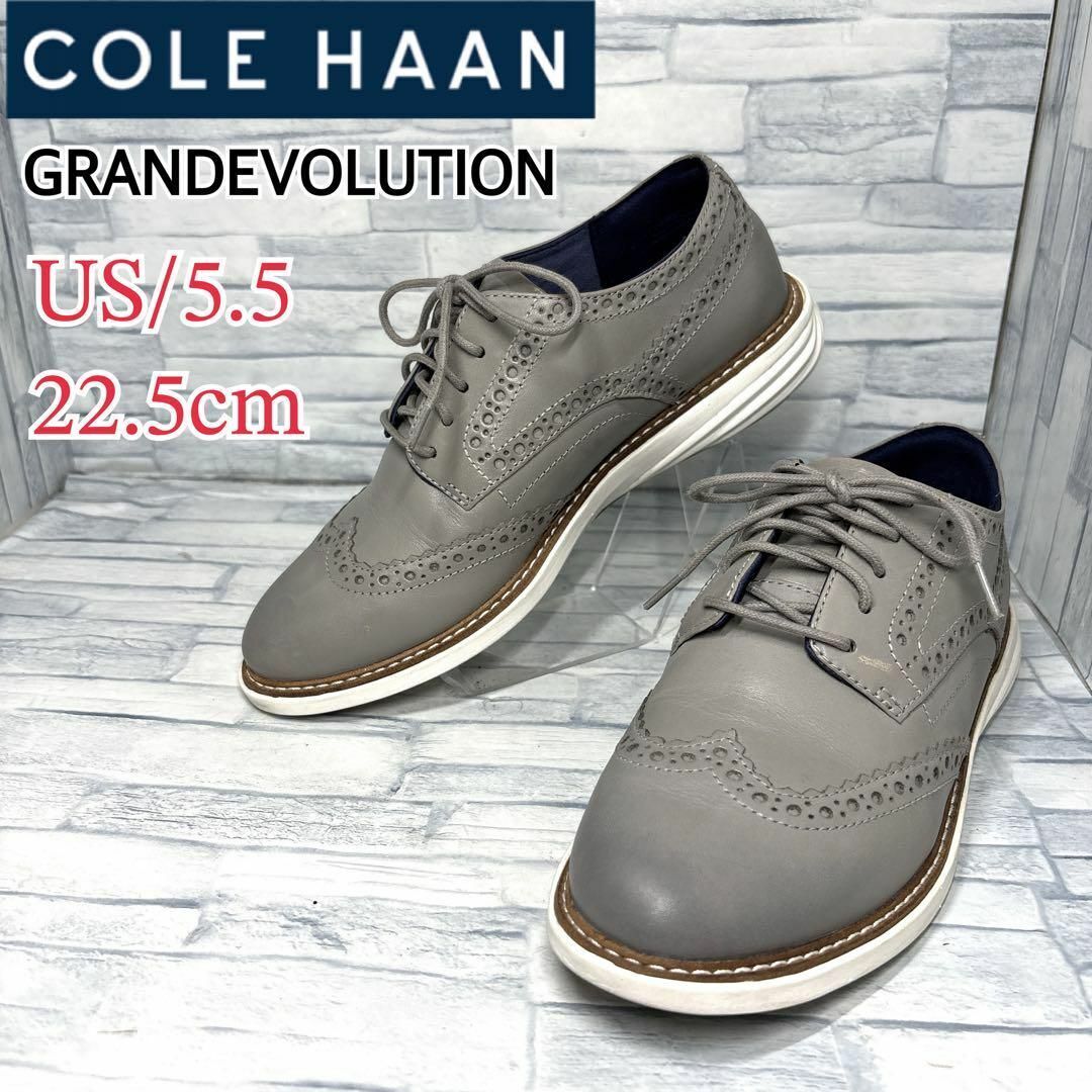 ★極美品★COLE HAAN コールハーン グランドエヴォリューション ウイングチップ 22.5cm拍卖