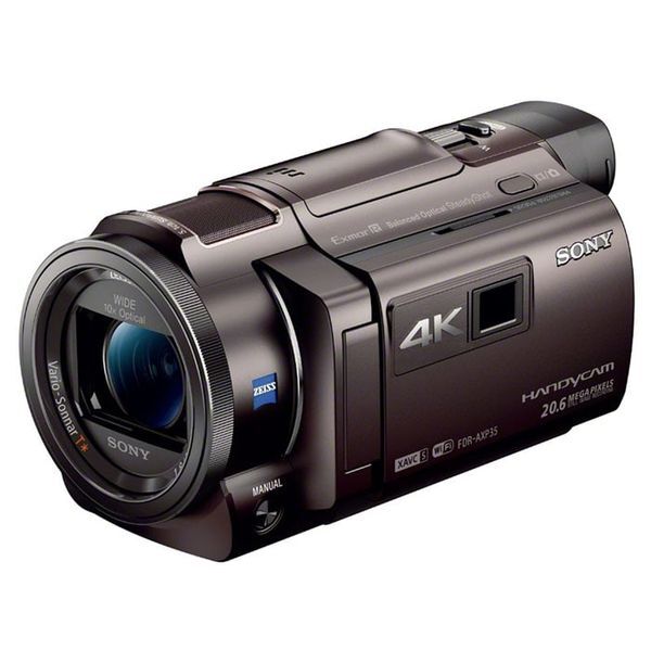 中古 1年保証 美品 SONY 4Kビデオカメラ FDR-AXP35 ブロンズブラウン拍卖