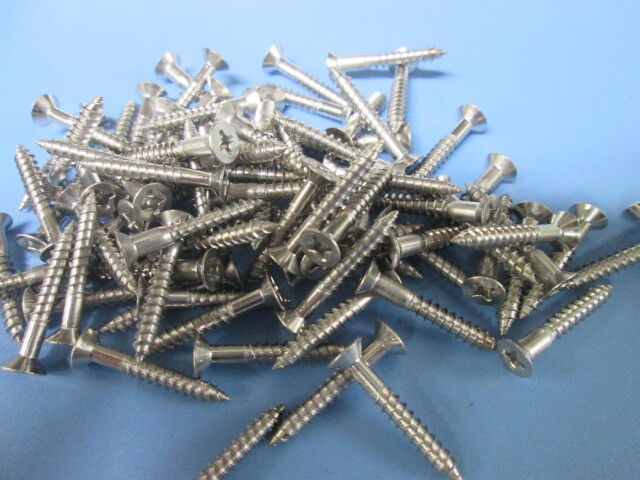 ステンレス 木ネジ 3.5×25 85本【SUS木捻子 +皿頭】拍卖
