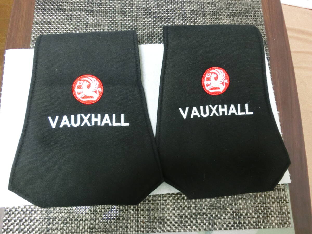 ★☆VAUXHALL/ヘッドレストカバー/黒/2個/中古良好☆★B08拍卖