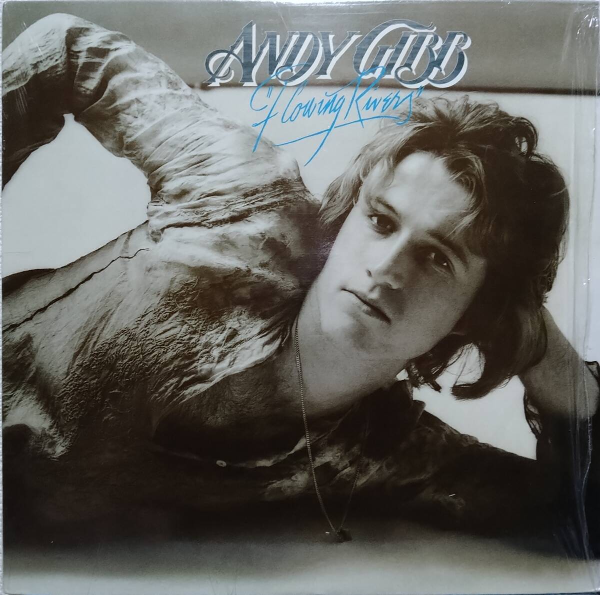 【LP 洋Pop】Andy Gibb「Flowing Rivers」オリジナル US盤 シュリンク付 I Just Want To Be Your Everything 他 収録!拍卖
