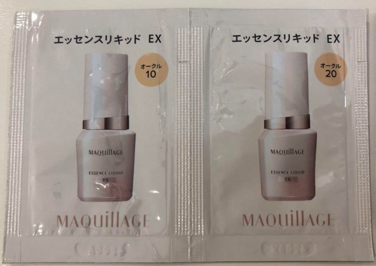 マキアージュ エッセンスリキッドEXサンプルセット オークル10 オークル20拍卖