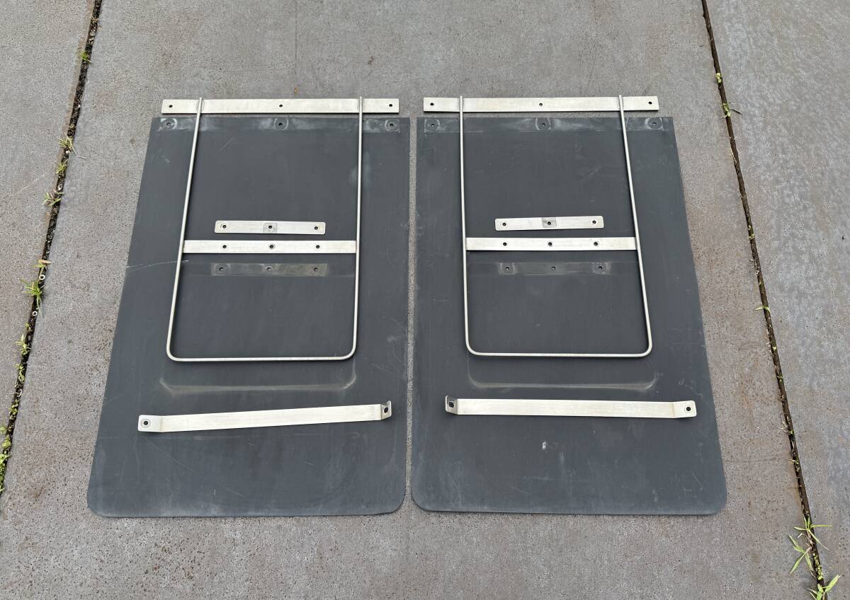 振れ止め金具★リアフェンダー用★左右セット★560mm×650mm★ステンレス製★8点★泥よけ★泥除け★即決★デコトラ★22K拍卖
