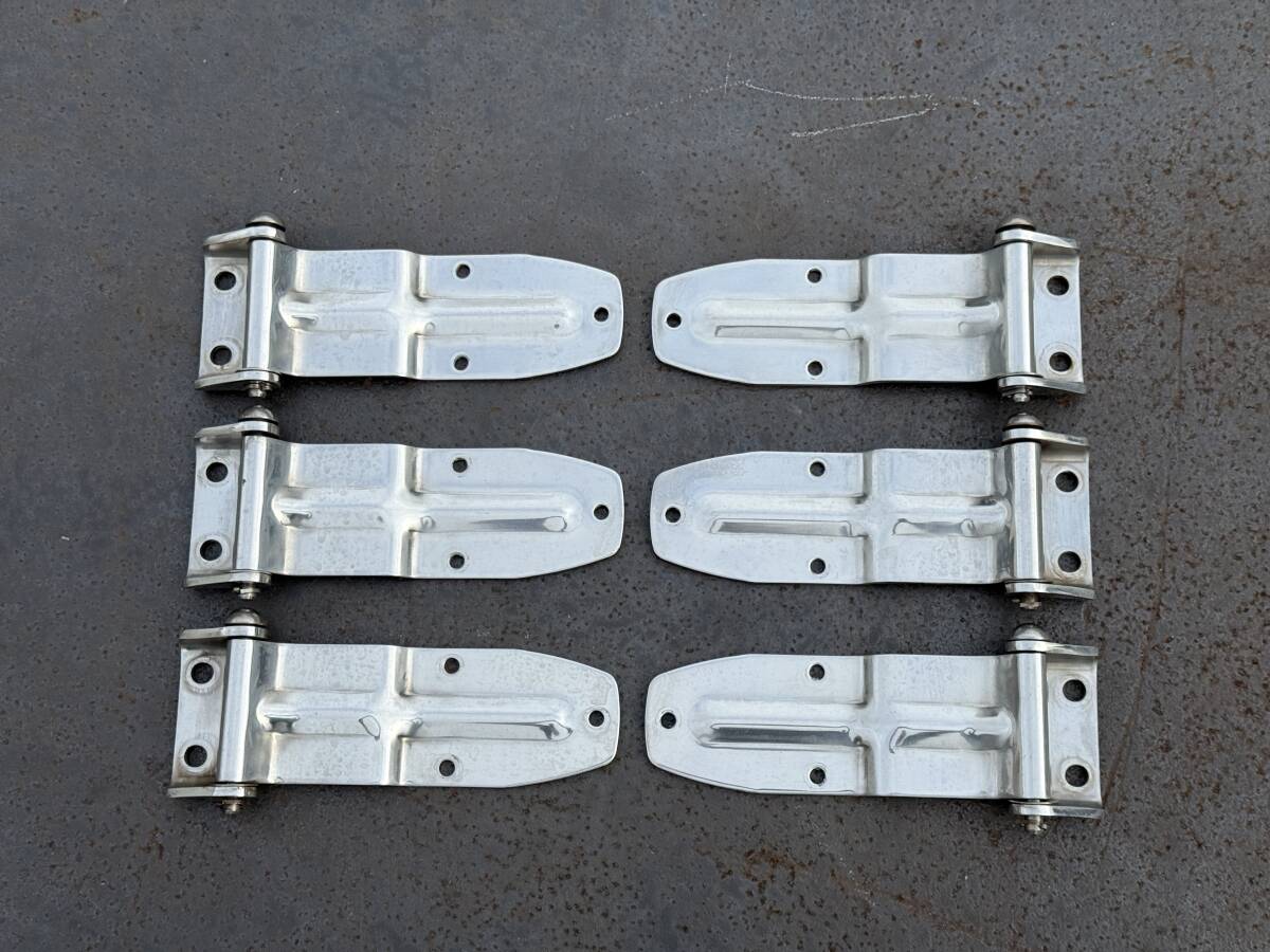 観音開き★扉蝶番★扉丁番★ステンレス製★6点セット★即決★デコトラ★蝶6J19Q拍卖