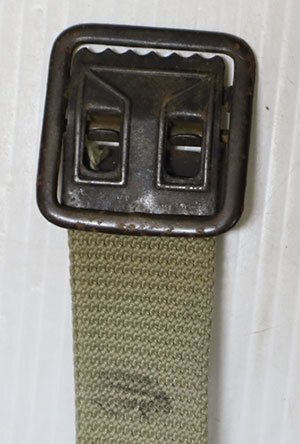 GO71ミリタリーベルトUNKNOWNアメリカ古着60’S-70’S綿素材ARMY薄ベージュ系ユニホーム米軍オールド&レトロスタイル拍卖