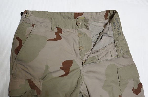 MP77米軍実物ARMYアメリカ古着デザートカモ柄コンバットパンツ3CカーゴパンツMリップストップ迷彩COMBATミリタリーパンツ90’ビンテージACU拍卖