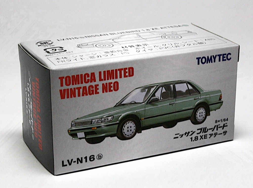 トミカリミテッドヴィンテージ NEO 1/64 LV-N16b ニッサン ブルーバード 1.8 XE アテーサ拍卖