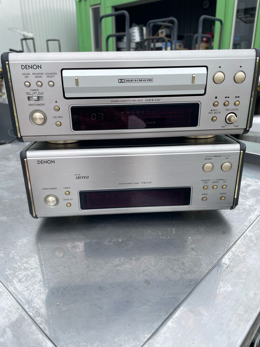 DENON デノン AM-FM STEREO TUNER チューナーTU-7.5L STEREO CASSETTE TAPE DECK カセットデッキDRR-7.5L コロムビア 現状売り切り拍卖