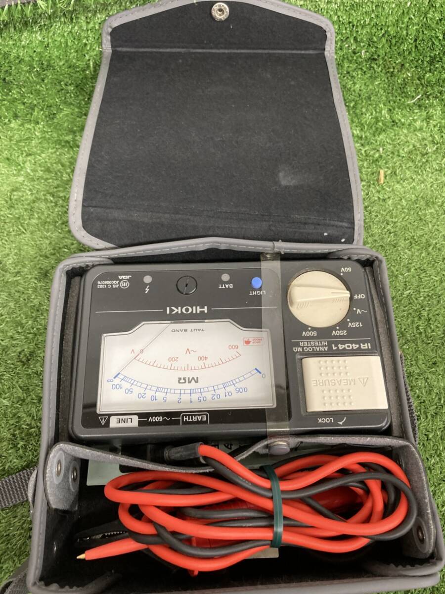 【中古品】★日置電機 アナログメグオームハイテスタ (スイッチなしリード付属) IR4041-10 / IT11L8NK7NF6拍卖