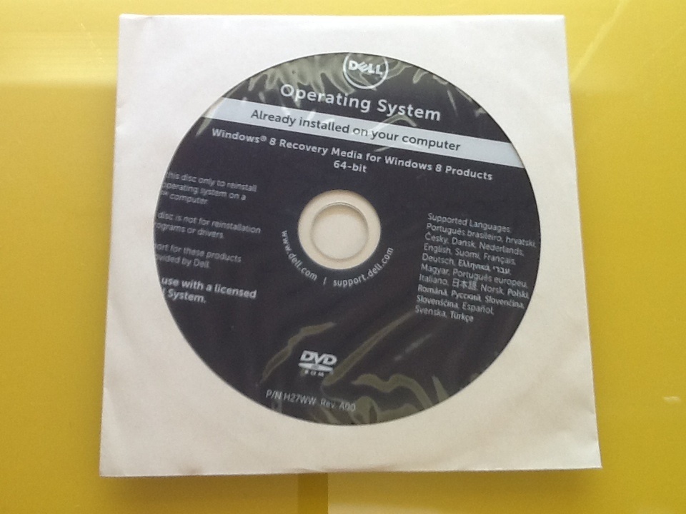 Windows8 64-bit OSDVD 多言語版 @未開封品@ DELLパソコンの同梱品拍卖