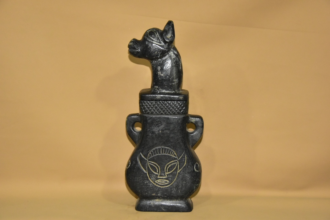 TM6#3559【3.1】人間国宝 中国骨董 和田玉 玉石 印章 彫刻品【隕石,器,セットです】 時代物 本物 珍品旧蔵 伝世家珍拍卖