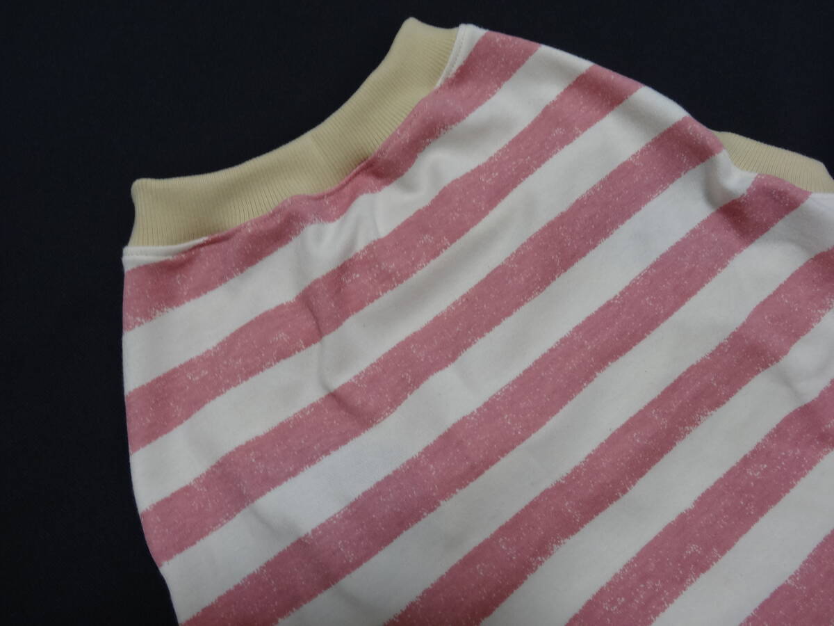 犬服 ハンドメイド 大型犬用 4Lサイズ かすれボーダー柄拍卖