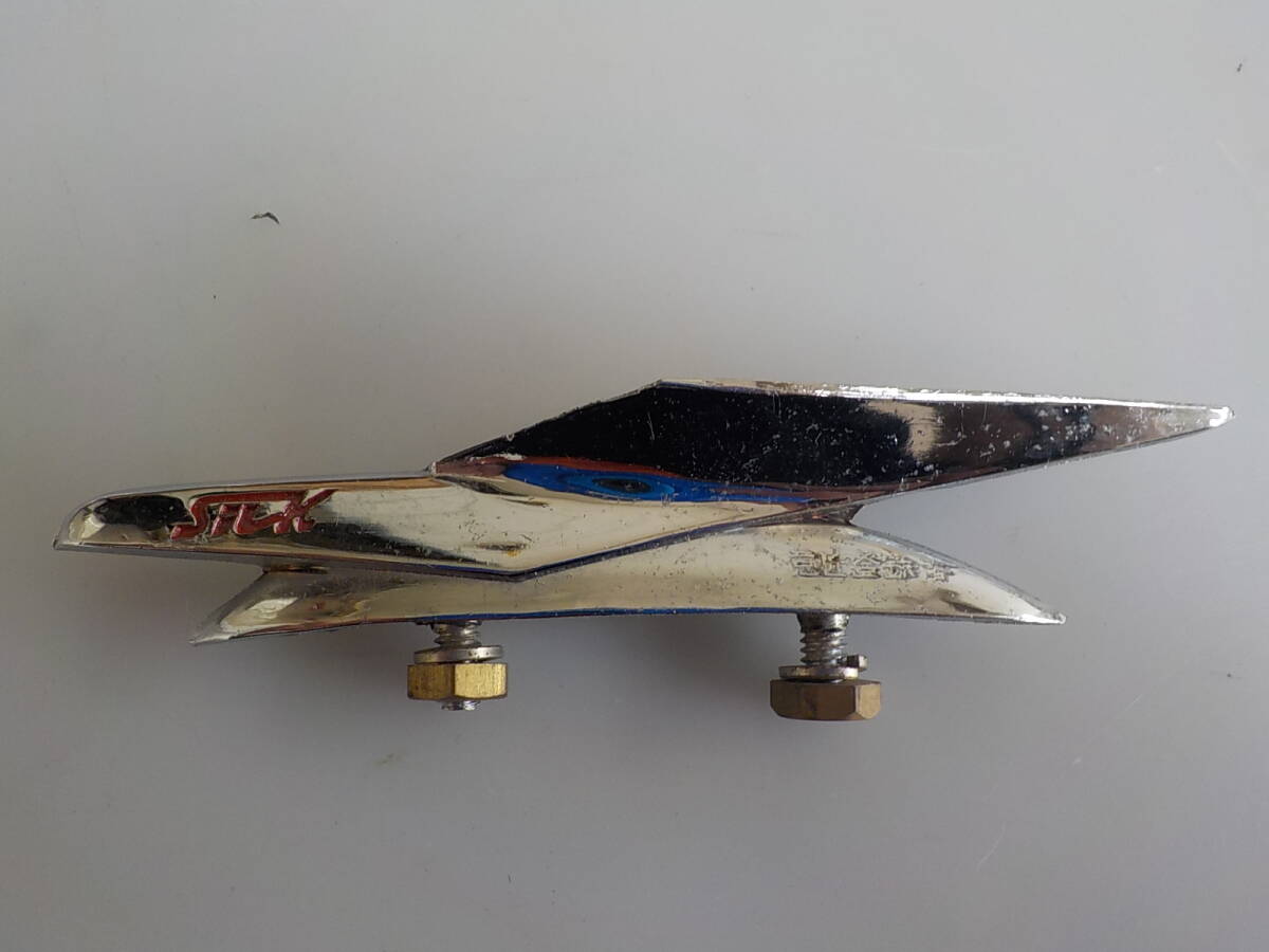 旧車 SILK シルク 自転車 エンブレム金具 フェンダーマスコット 昭和 レトロ サイクルパーツ 拍卖