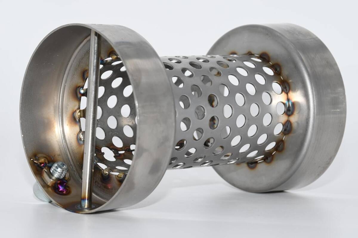 弾丸 70パイ 用 42.7 縦ピン ステンレス ショート パンチング インナー サイレンサー バッフル 内径40ミリ 商品実寸外径67ミリ カワサキ拍卖