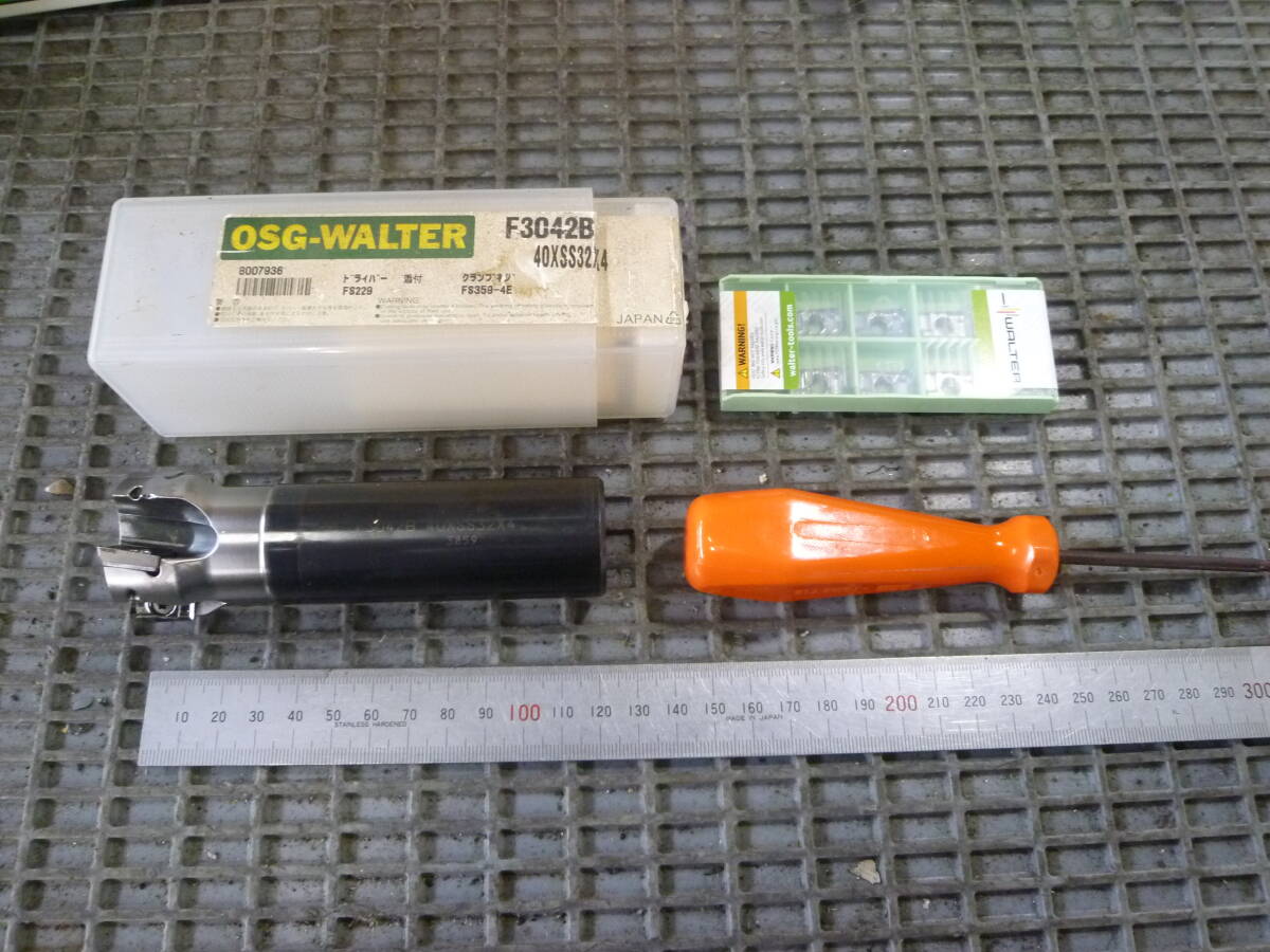 ◇ポジティブミルネオ・F3042B 40×SS32×4・スローアウェイエンドミル (JU2513) OSG ◇拍卖