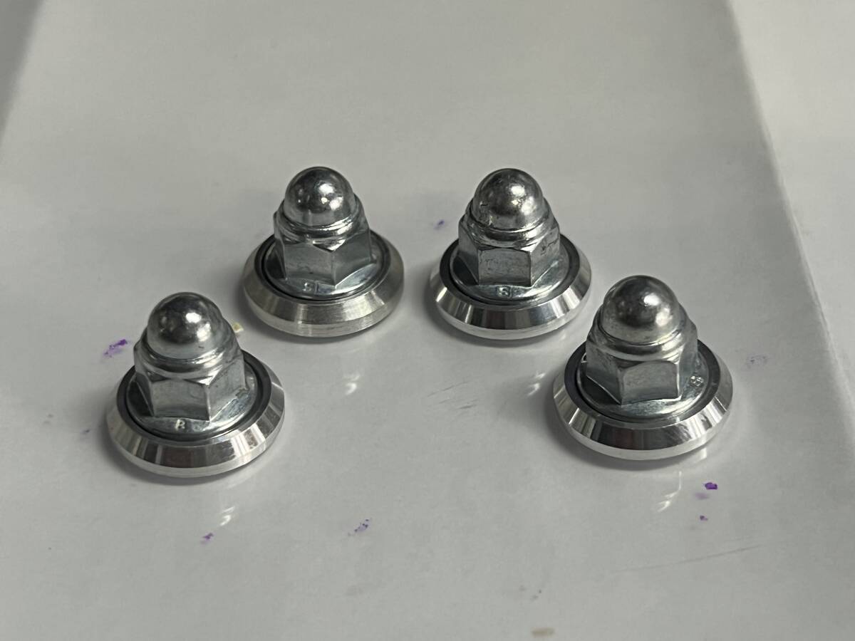 Downstar ドレスアップ Aコーンナット M6 ワッシャー 銀 汎用 USDM キャップナット プラグカバー B16A B18C K20A 正規輸入品 即納拍卖