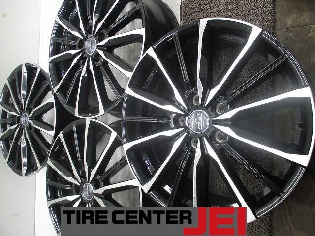 18インチ SMACK 7J+53 114.3 ノア/ヴォクシー 中古アルミホイール4本セット送料無料(A18-5405)拍卖