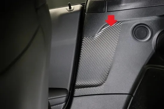 《スープラ》【60%OFF】スープラ シートベルトバックル傷防止シート(グロスブラックシート) 拍卖