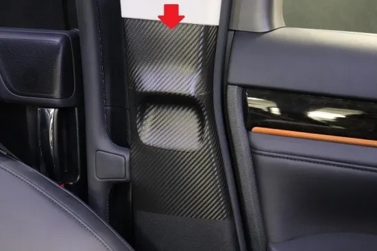 《30アルファード》【アウトレット価格】】30アルファード シートベルトバックル傷防止シート (ブラックカーボン)拍卖