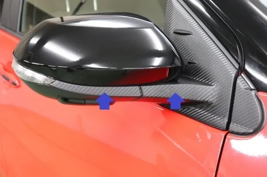 《ヤリス》【アウトレット価格】ヤリス ドアミラーシート (カーボンシート)①拍卖