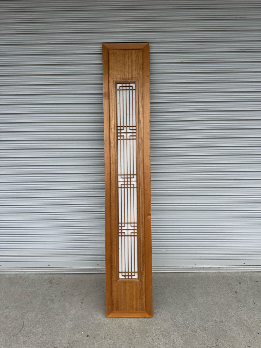 GM6A④ 障子枠付の欄間 蔵戸 格子戸 古民家に アンティーク 古建具 ランマ 欄間 和室拍卖