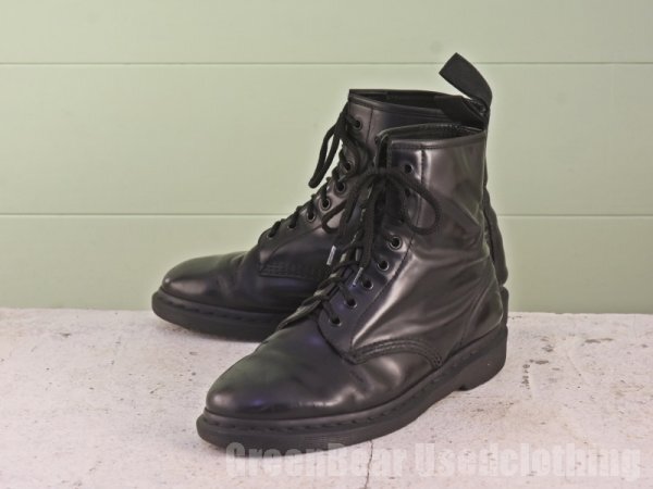 B590 メンズ Dr.マーチン 8ホールブーツ 黒 ブラック 26cmくらい拍卖