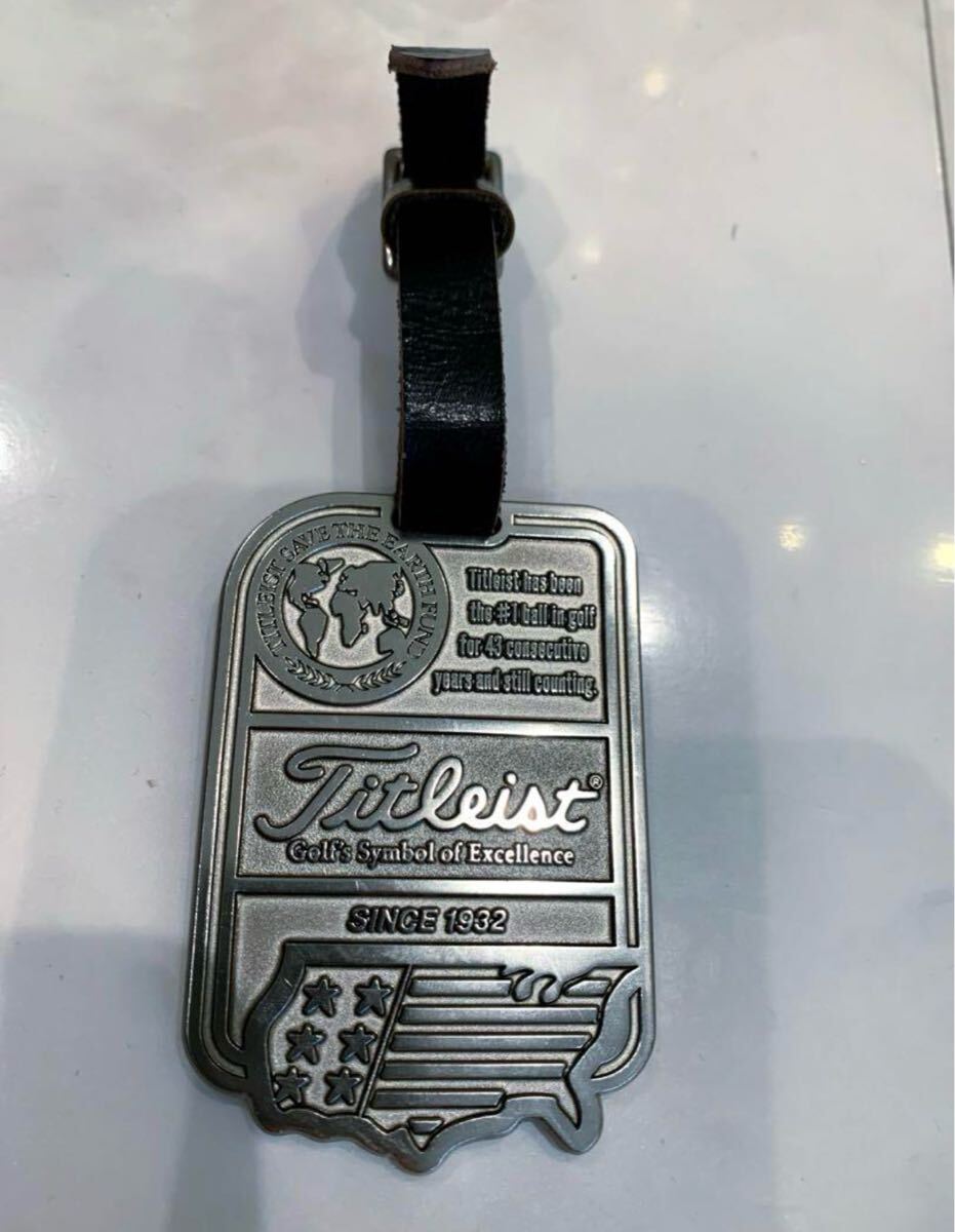 送料無料 希少 新品未使用 タイトリスト クラシック メタルネームプレート タグ ヴィンテージ拍卖