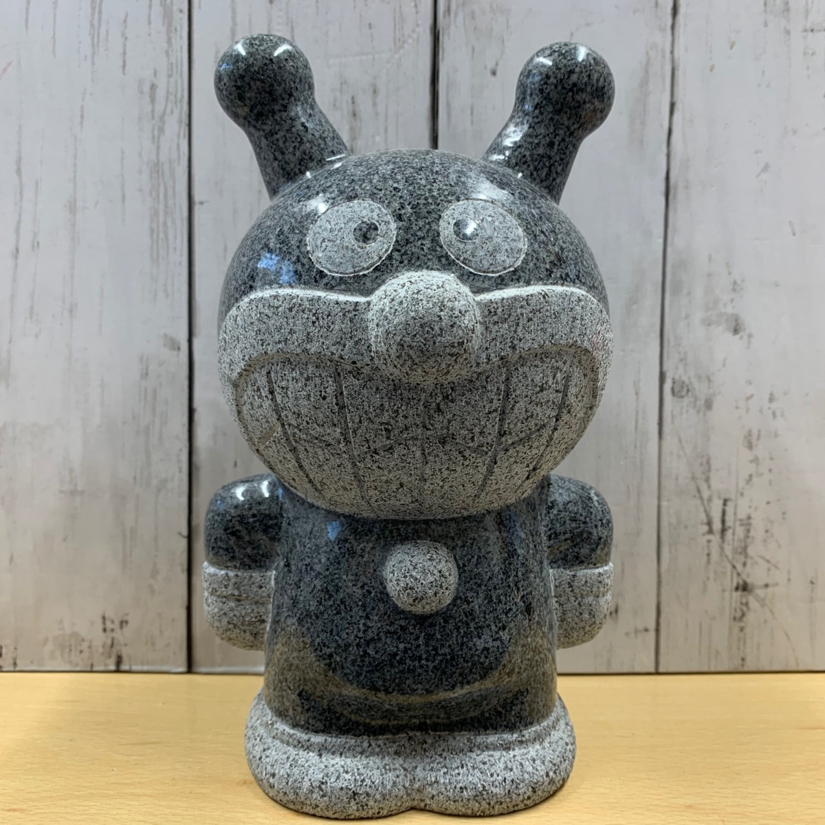 ■ 展示 TAKAO 御影石 スタチュー バイキンマン 石像 庭園 置物 飾り 立姿 立像 それいけ!アンパンマン タカオ 18cm ★拍卖