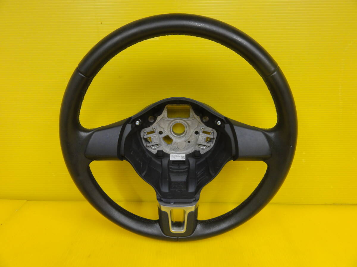 ☆平成24年車 VW ポロ 6RCBZ ステアリング ハンドル インフレーター取外し済 純正☆F28994拍卖
