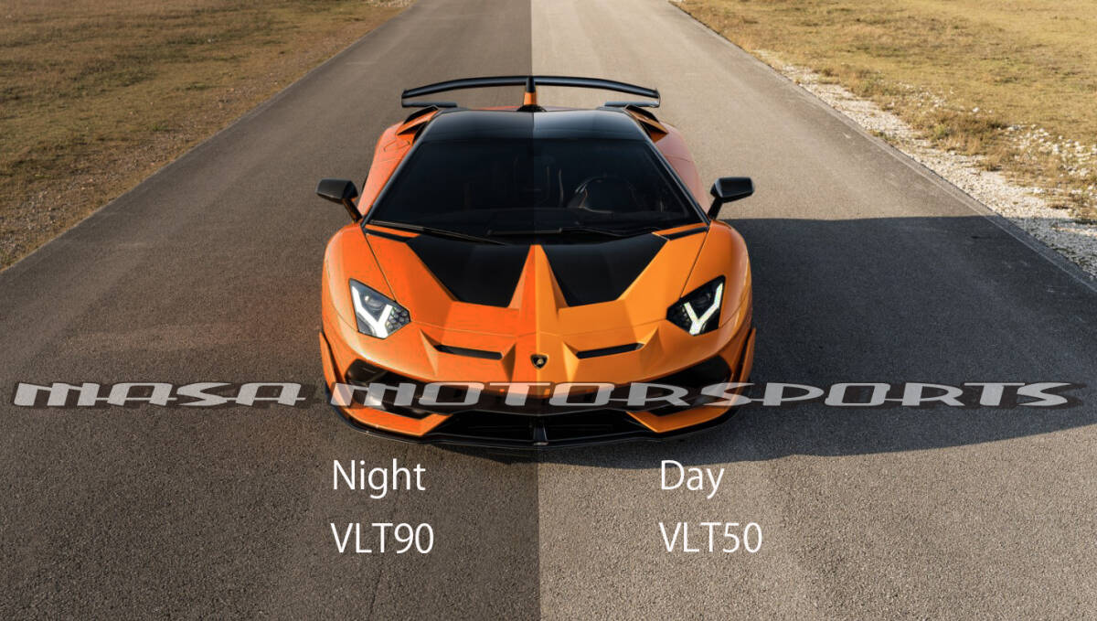 lamborghini ランボルギーニアヴェンタドール ヘッドライトスモークプロテクションフィルム 調光フィルム設定有 外装パーツ拍卖