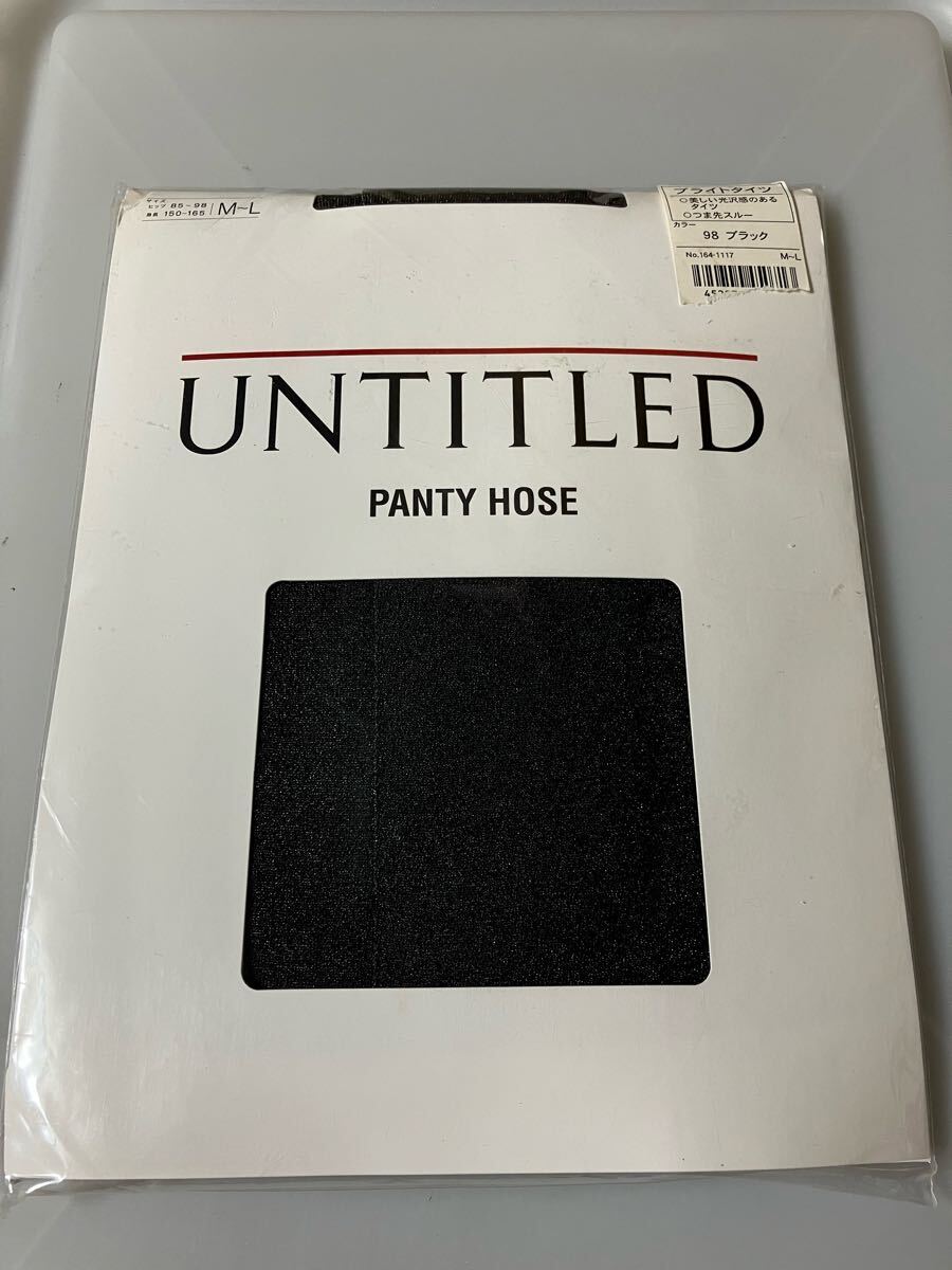 【送料無料】 untitled panty hose ブライトタイツ ブラック 光沢 黒 tights panty stocking パンスト パンティストッキング 拍卖