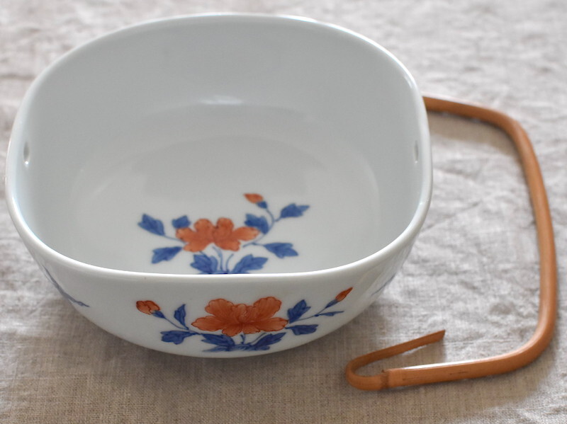 辻製(辻精磁社 / 辻常陸)角鉢 取っ手付き拍卖