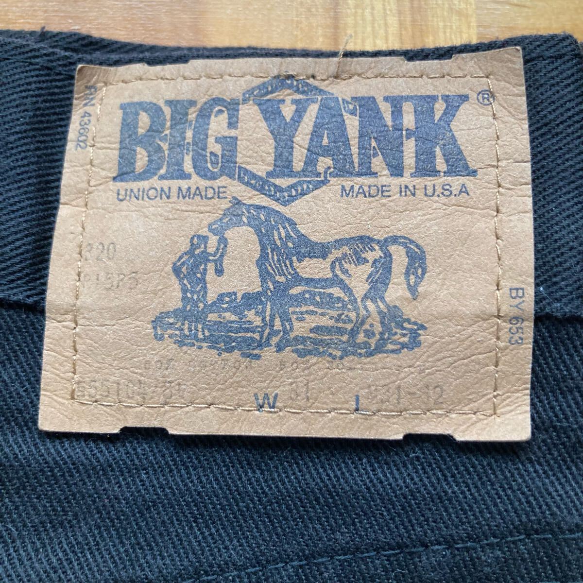 美品 70s Big Yank Black Straight ビッグヤンク 黒拍卖