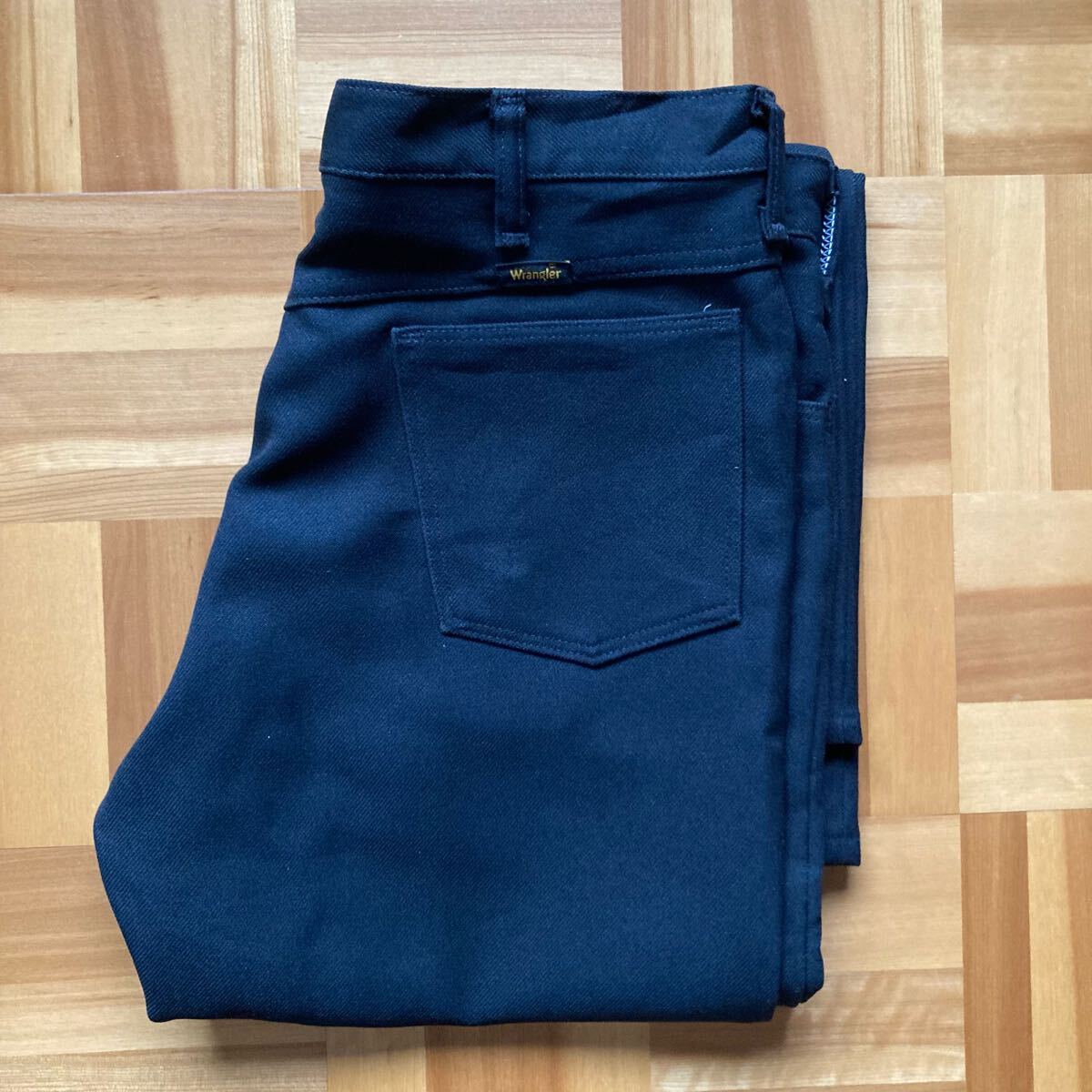 80s USA製 Wrangler ランチャーパンツ スラックス  スタプレ Levi デニムパンツ USA製 ワークパンツ ブラック 黒 ビンテージ ラングラー拍卖