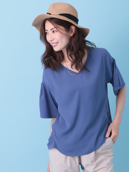 吸水速乾☆Green Parks グリーンパークス☆新品☆ドッキングブラウス☆★とろみ感 汗素早く吸収 拍卖