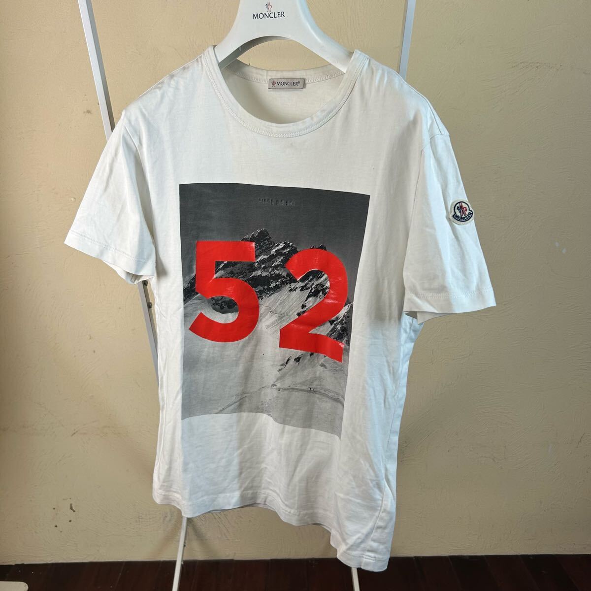 【最安値】MONCLER モンクレール半袖Tシャツ白S拍卖
