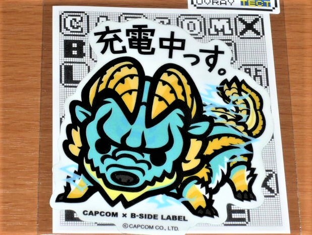 ◆モンハン ステッカー◆ジンオウガ 充電中っす◆B-SIDE LABEL◆カプコン拍卖