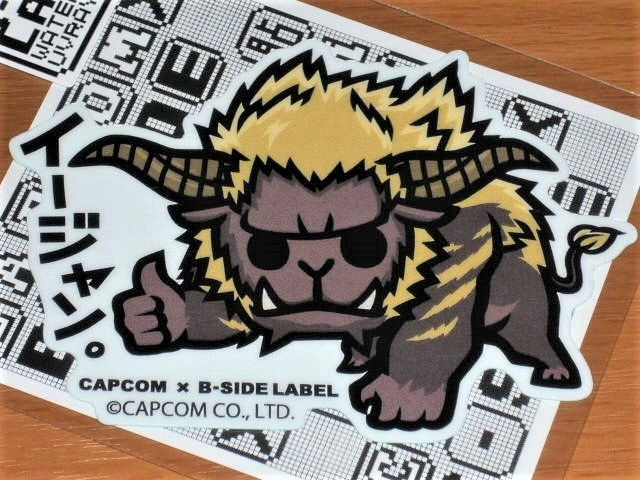 ◆モンハン ステッカー◆ラージャン イージャン◆B-SIDE LABEL◆カプコン◆拍卖
