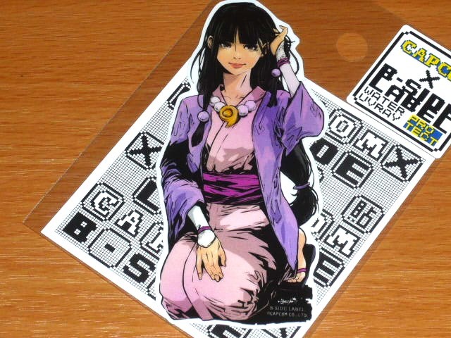 ◆逆転裁判 ステッカー◆綾里真宵 リアル◆B-SIDE LABEL◆カプコン◆拍卖