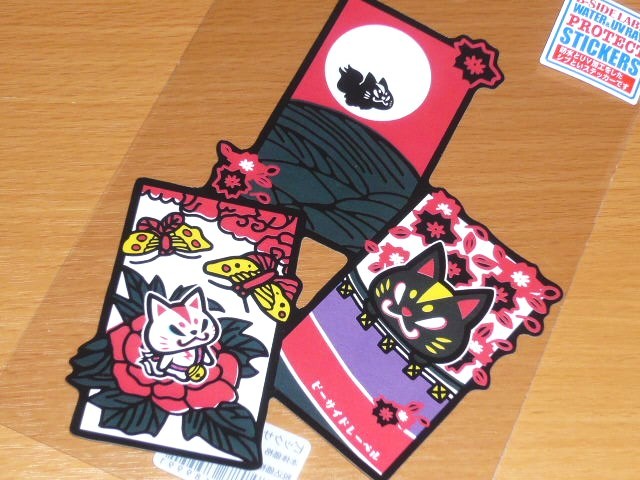 ◆おいなりさん ビッグステッカー◆花札 3柄◆希少◆B-SIDE LABEL◆拍卖