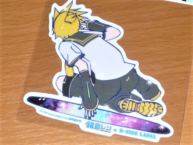 ◆鏡音レン welcome◆ボカロ 初音ミク◆ステッカー◆B-SIDE LABEL◆拍卖