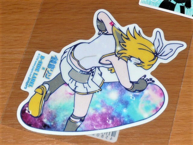 ◆鏡音リン welcome◆ボカロ 初音ミク◆ステッカー◆B-SIDE LABEL◆拍卖