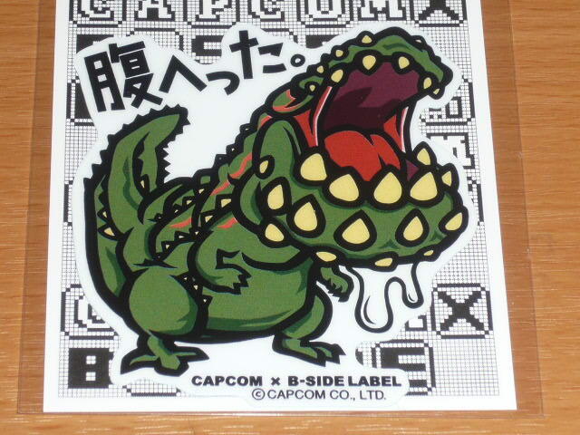 ◆モンハン ステッカー◆イビルジョー 腹へった◆B-SIDE LABEL◆カプコン拍卖