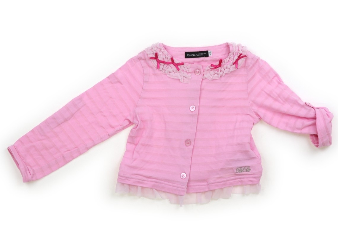 べべ BeBe カーディガン 100サイズ 女の子 子供服 ベビー服 キッズ拍卖