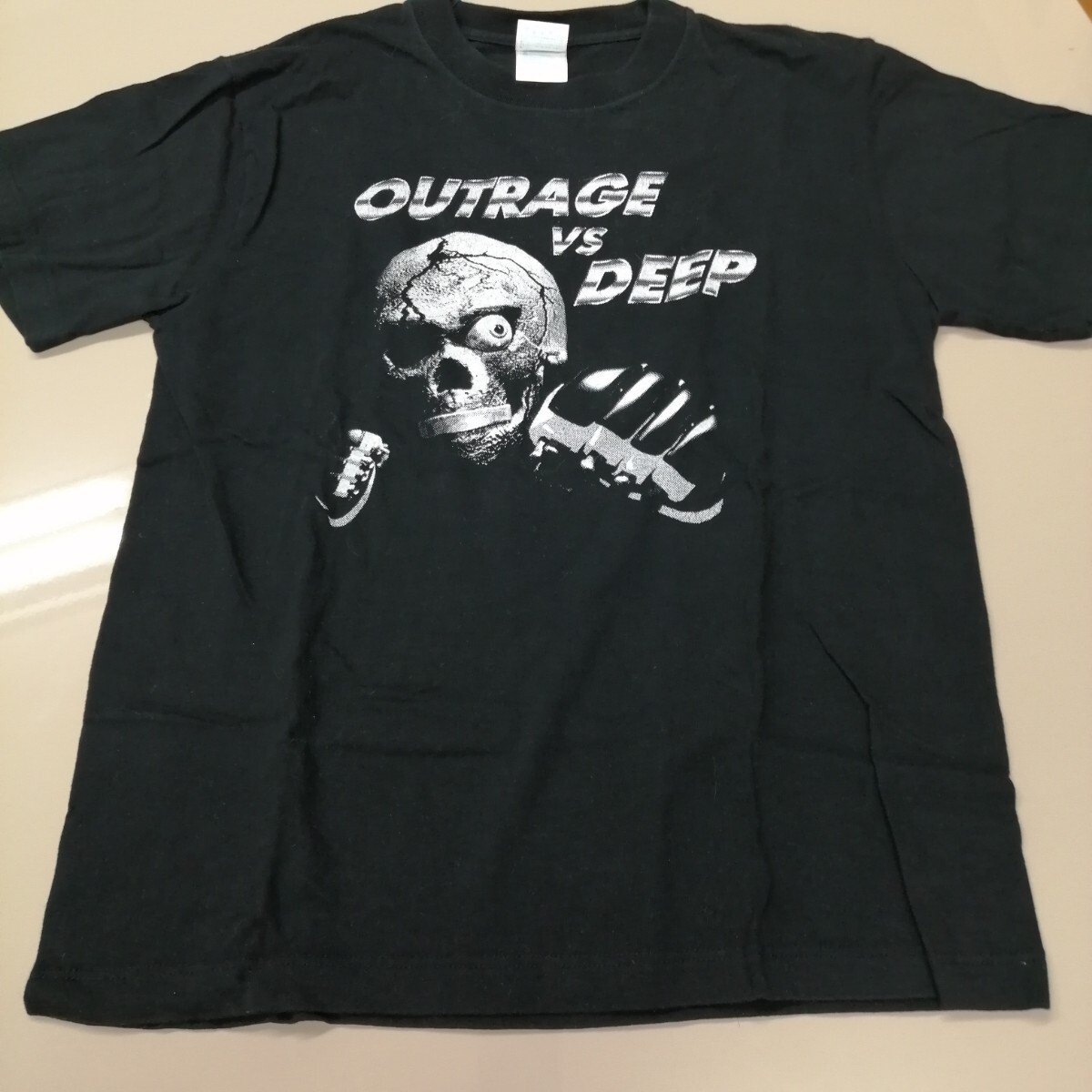 E06 バンドTシャツ OUTRAGE VS DEEP アウトレイジ ジャパメタ拍卖