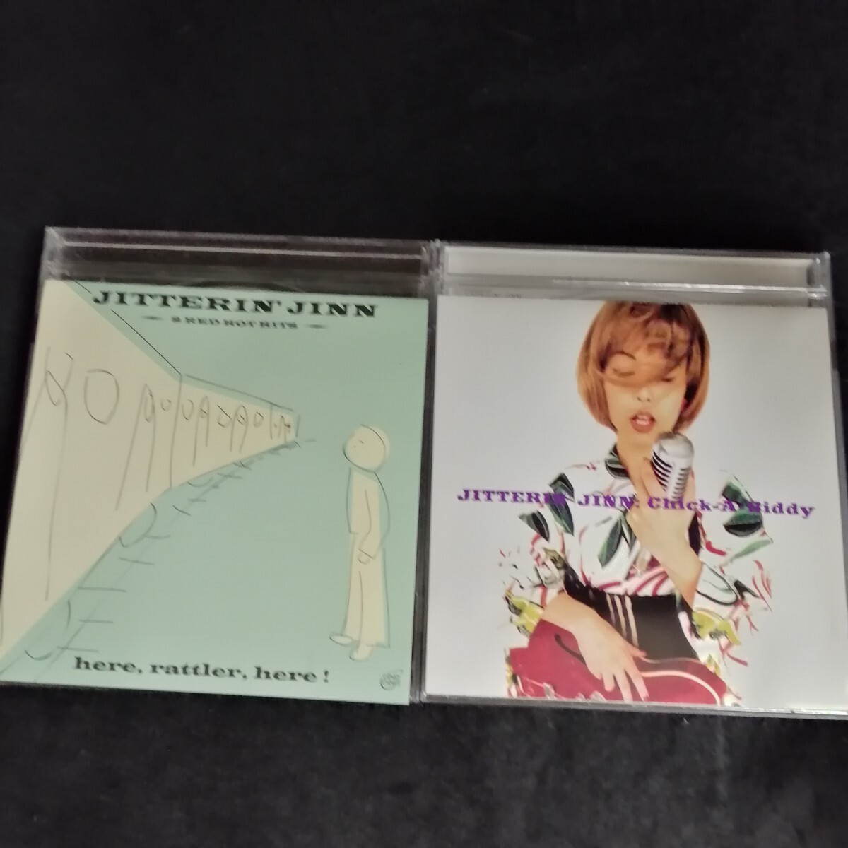 E06 中古CD ジッタリンジン 2タイトルセット JITTERIN JINN chick-a-biddy SCCD-5013 here,rattler,here! COMMET-1001 帯無し 拍卖