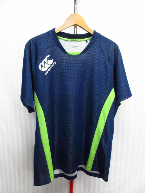 カンタベリー 速乾スポーツTシャツ メンズ3L LLL ビッグサイズ ラガーシャツ ラグビージャージトップ スポーツシャツ 半袖ウエア 06192拍卖