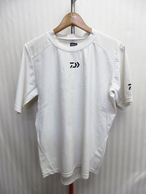 DAIWA ダイワ ラッシュガード メンズL 白 フィッシングシャツ 吸水速乾 UVカット 夏 釣りウエア インナーシャツ アンダーシャツ 06261拍卖